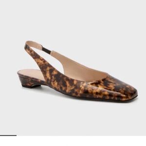 Tuckernuck Liv Slingback Flats Tortoise 6.5